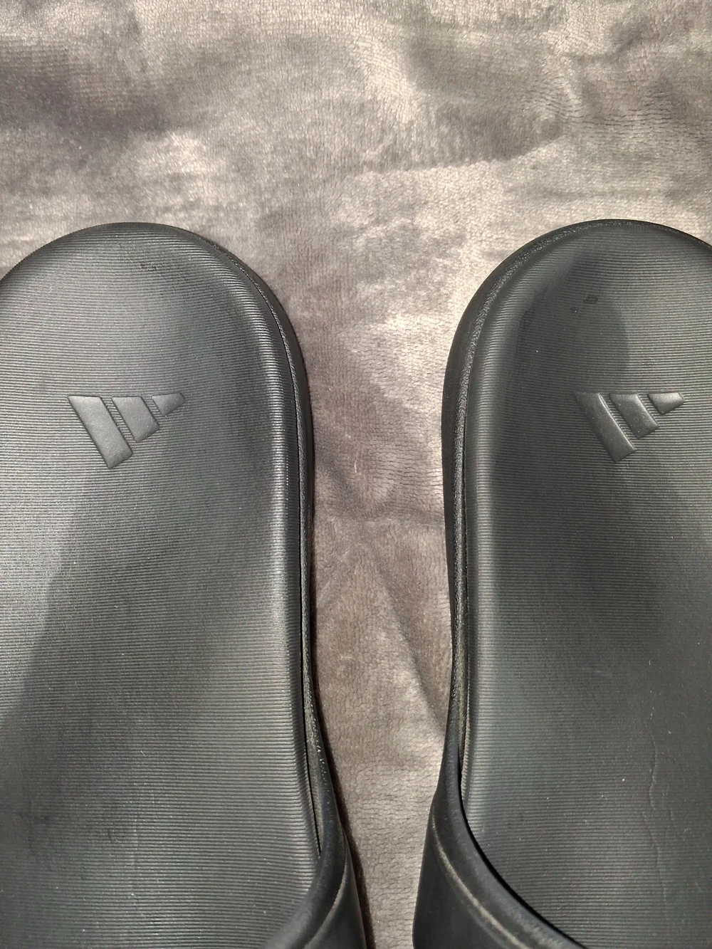 adidas Men's Black Slide Sandals